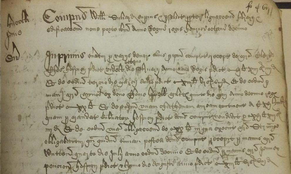An entry in the Lincoln's Inn Black Books relating to Sir Thomas Lovell, Entry in the Black Book for 1506-1530