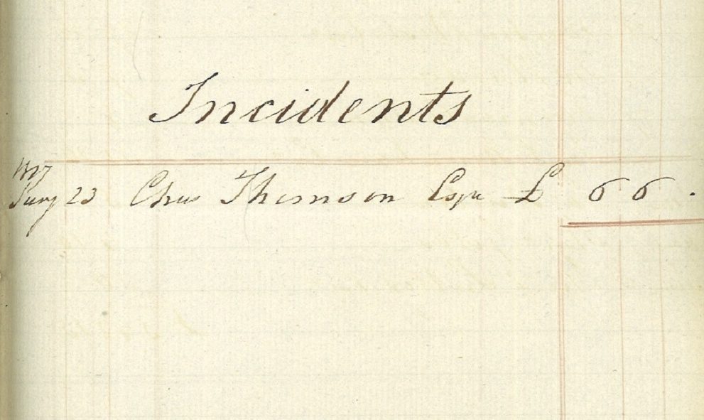 Extract from the accounts of Lincoln's Inn dated 7 December 1816