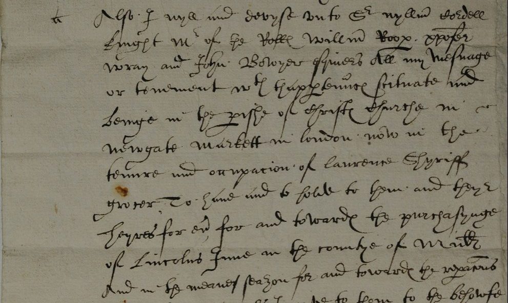 The will of Sir Roger Cholmeley, past Treasurer of Lincoln's Inn
