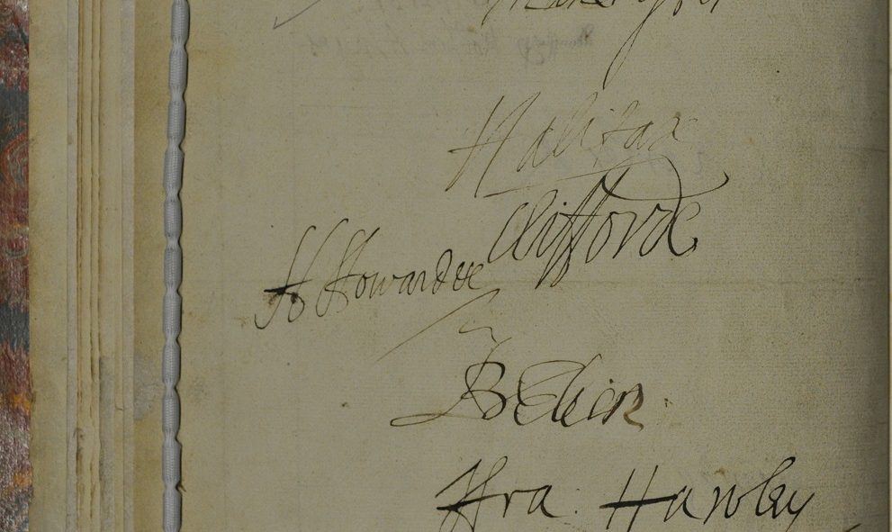 Signatures from the Golden Book of Lincoln's Inn