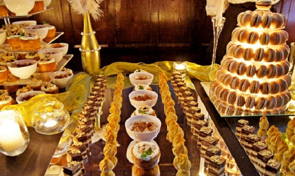 Image of sweets and puddings from the 2017 Gourmet Dinner at Lincoln's Inn