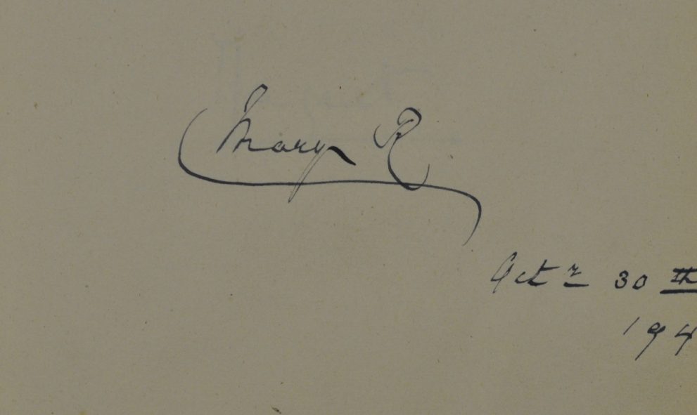 Signature of Queen Mary in the Golden Book of Lincoln's Inn