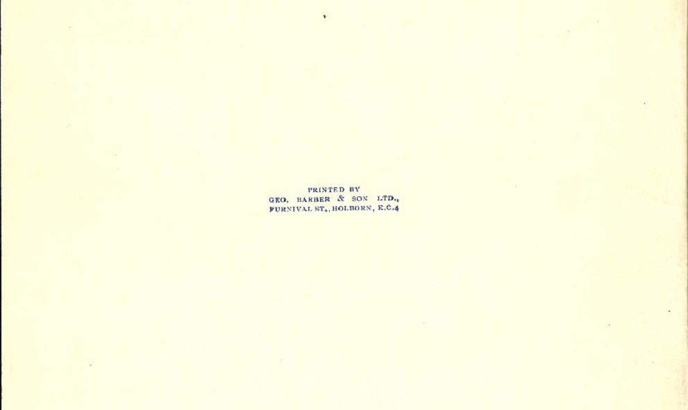 Copy of a booklet produced to commemorate the centenary of the opening of the Great Hall at Lincoln's Inn