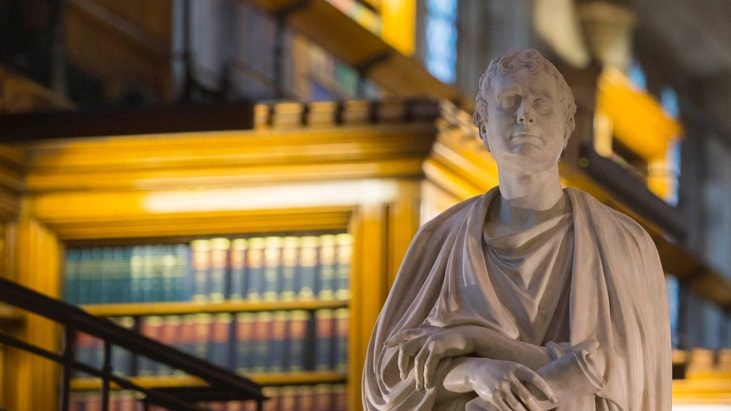 Statue in the Library
