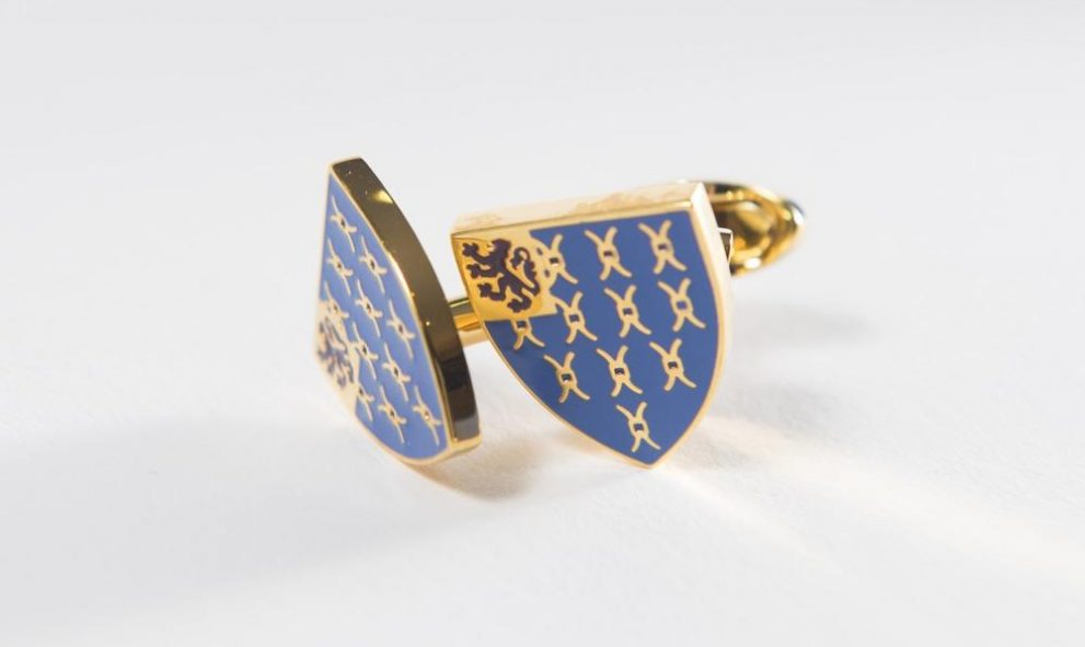 cufflinks with Lincoln's Inn crest