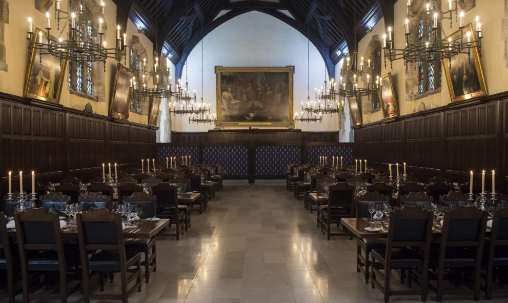 interior of Old Hall with stone flooring