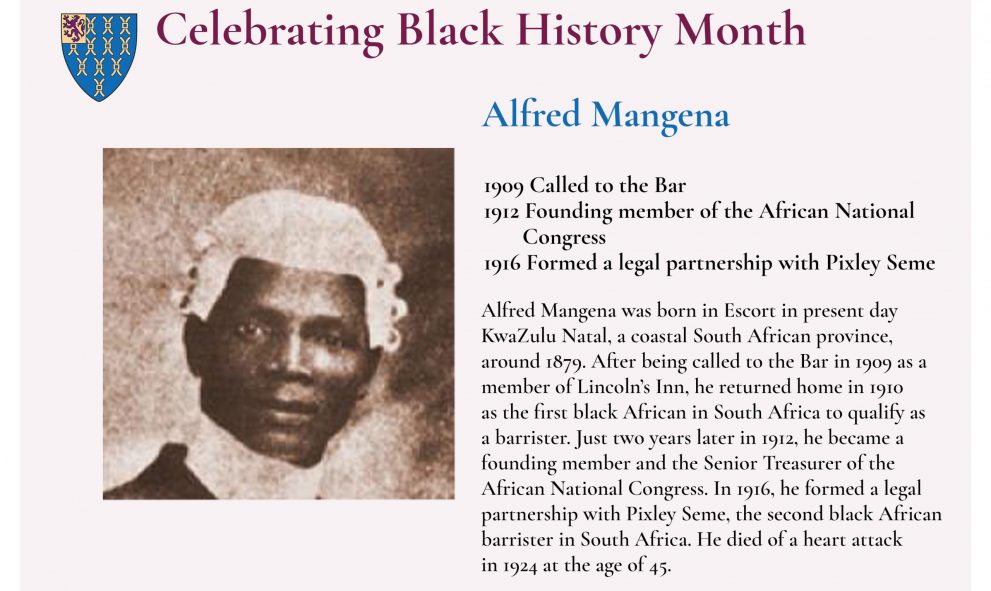 Alfred Mangena BHM 2020