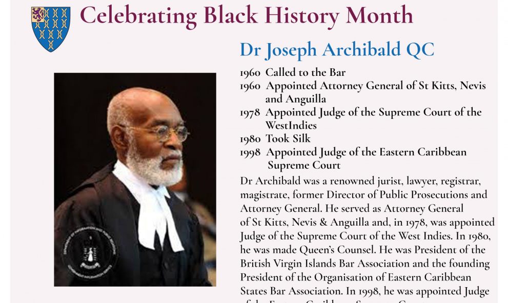Dr Joseph Archibald BHM 2020