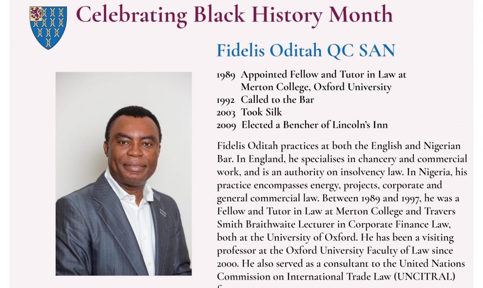 Fidelis Oditah QC BHM 2020