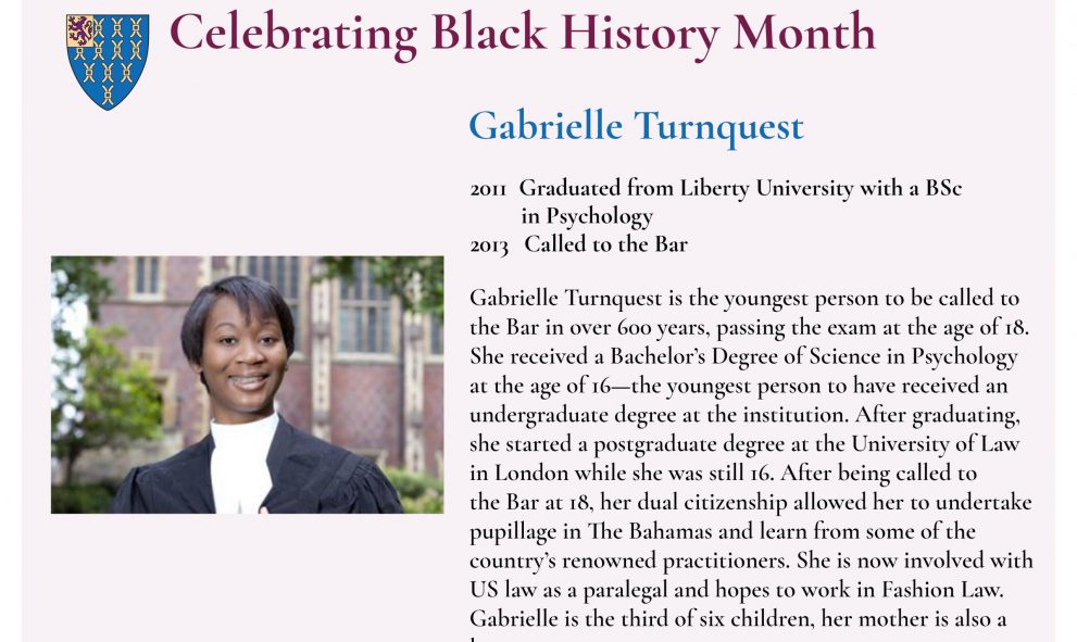 Gabrielle Turnquest BHM 2020