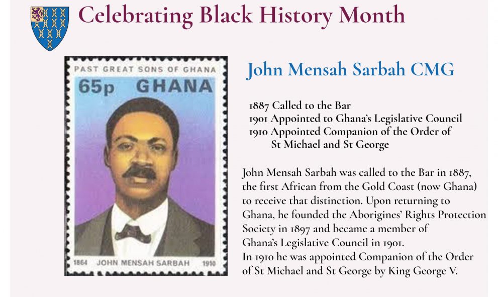 John Mensah Sarbah BHM 2020