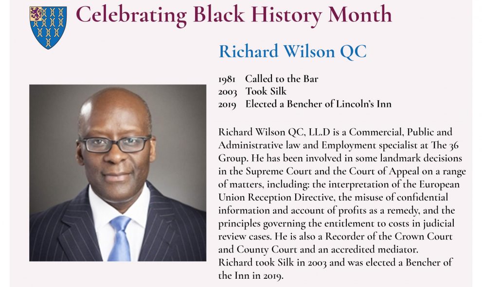 Richard Wilson QC BHM 2020