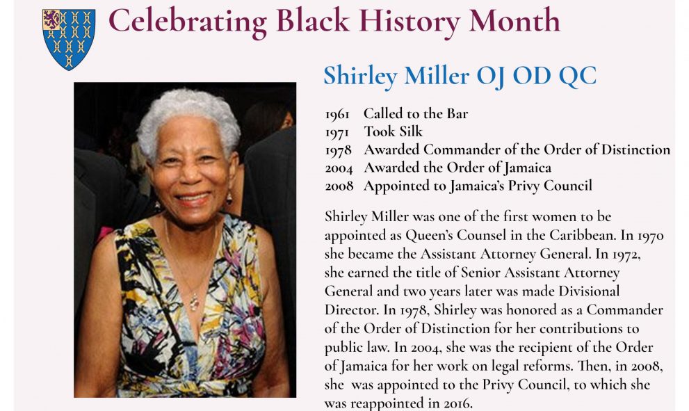 Shirley Miller QC BHM 2020