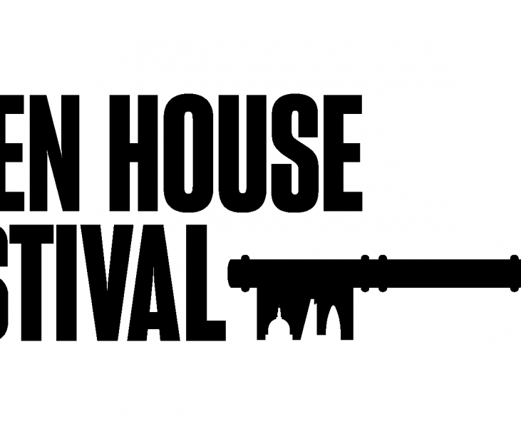 A large black key next to the words Open House Festival